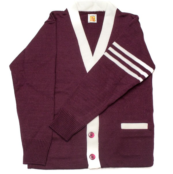 SAS Varsity 2-Pocket Cardigan w/ School Logo (6th-8th Grade Only)