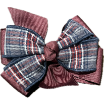 Plaid 06T Bow with Ribbon