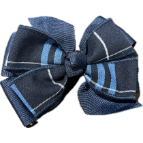 Plaid 3D Bow with Ribbon