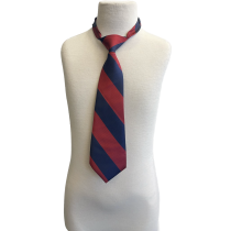 Boys' Navy and Red Striped Tie