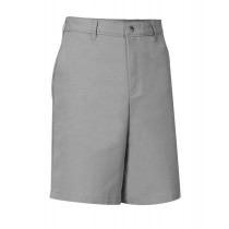 Grey Boys' Flat-Front Adjustable Waist Grey Dress Shorts
