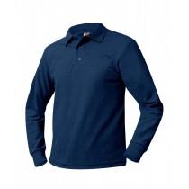 OLS Navy Long Sleeve Polo w/ Logo *Girls Only