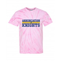 ANN Spirit S/S Tie Dye T-Shirt w/ Annunciation Knights Logo - Please Allow 2-3 Weeks for Delivery