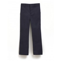 Boys Navy Flat-Front Super Soft Pants