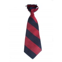 Boys' Navy and Red Striped Tie