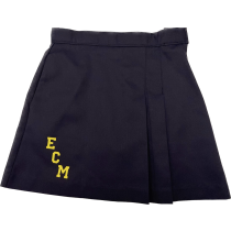ECM Navy Skort w/ School Logo