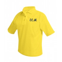 ECM Yellow S/S Polo w/ Logo