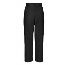 A+ Boys Flat Front Relaxed Fit Husky Black Pants