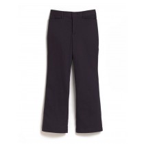 Women's Junior Black Flat Front Pants