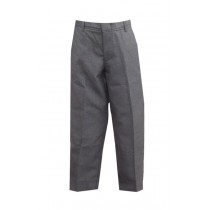 Dark Grey Tri-blend Flat-Front Pants