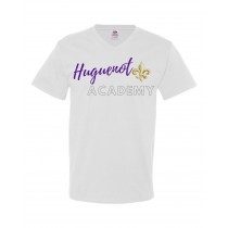 HA Spirit S/S V-Neck T-shirt w/ Huguenot's Logo - Please Allow 2-3 Weeks for Delivery