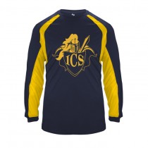 ICS Spirit Hook L/S T-Shirt w/ Gold Logo - Please Allow 2-3 Weeks for Delivery