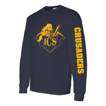 ICS Spirit L/S T-Shirt w/ Gold Logo - Please Allow 2-3 Weeks for Delivery