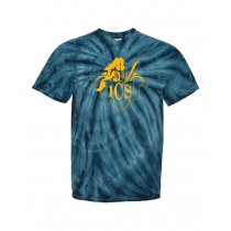 ICS Spirit S/S Tie Dye T-Shirt w/ Gold Logo - Please Allow 2-3 Weeks for Delivery