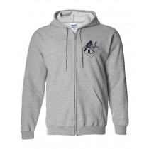 ICS Spirit Zipper Hoodie w/ Navy Logo - Please allow 2-3 Weeks for Delivery