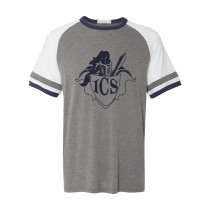 ICS Spirit S/S Vintage T-Shirt w/ Navy Logo - Please Allow 2-3 Weeks for Delivery