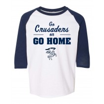 IHM Spirit 3/4 Sleeve T-Shirt w/ Crusader Logo - Please Allow 2-3 Weeks for Delivery
