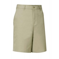 Flat-Front Adjustable Waist Khaki Dress Shorts