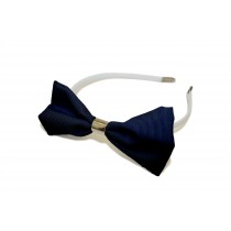 Navy Bow Headband
