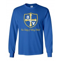OLV  L/S Spirit T-Shirt w/ Gold Logo - Please Allow 2-3 Weeks for Delivery