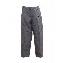 PHS Dark Grey Tri-blend Flat-Front Pants w/ Logo