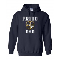 OLV Spirit Pullover Hoodie w/ Proud Dad Logo - Please Allow 2-3 Weeks for Delivery