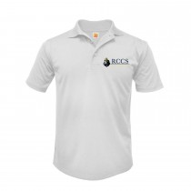 RCCS White S/S Polo w/ School Logo