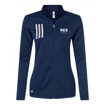 STAFF RES Adidas 3 Stripe Women's Full Zip w/ RES Logo - Please Allow 2-3 Weeks for Delivery