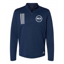 RES Spirit Adidas 3 Stripe Men's Quarter Zip w/ RES Logo - Please Allow 2-3 Weeks for Delivery