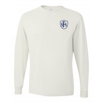 SFA L/S White Gym T-Shirt w/ Logo