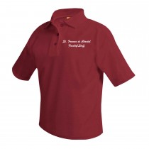 SFDC STAFF S/S Cardinal Polo w/ School Logo* Please Allow 2-3 Weeks For Delivery