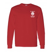 SMLS L/S Red Gym T-Shirt w/ School Logo 