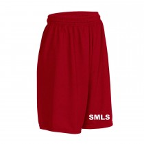 SMLS Red Gym Shorts w/ Optional School Logo