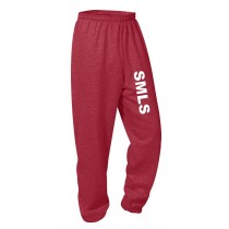 SMLS Red Gym Sweatpants w/ Optional School Logo