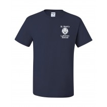 SMLS Staff Navy/Red Gym T-Shirt w/ School Logo - Please Allow 2-3 Weeks for Delivery