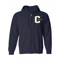 STAFF CAT Zipper Hoodie w/ Left Crest Logo - Please allow 2-3 Weeks for Delivery