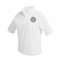 VMA Boys White S/S Polo w/ School Logo