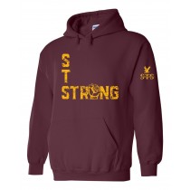 STS Staff Strong Fist Spirit Pullover Hoodie w/ Gold Logo - Please allow 2-3 Weeks for Delivery