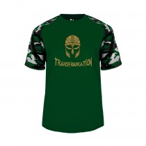Transfiguration S/S Camo Spirit T-Shirt w/ Helmet Logo - Please Allow 2-3 Weeks for Delivery