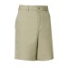 Boys' Flat-Front Adjustable Waist Khaki Dress Shorts w/ School Logo